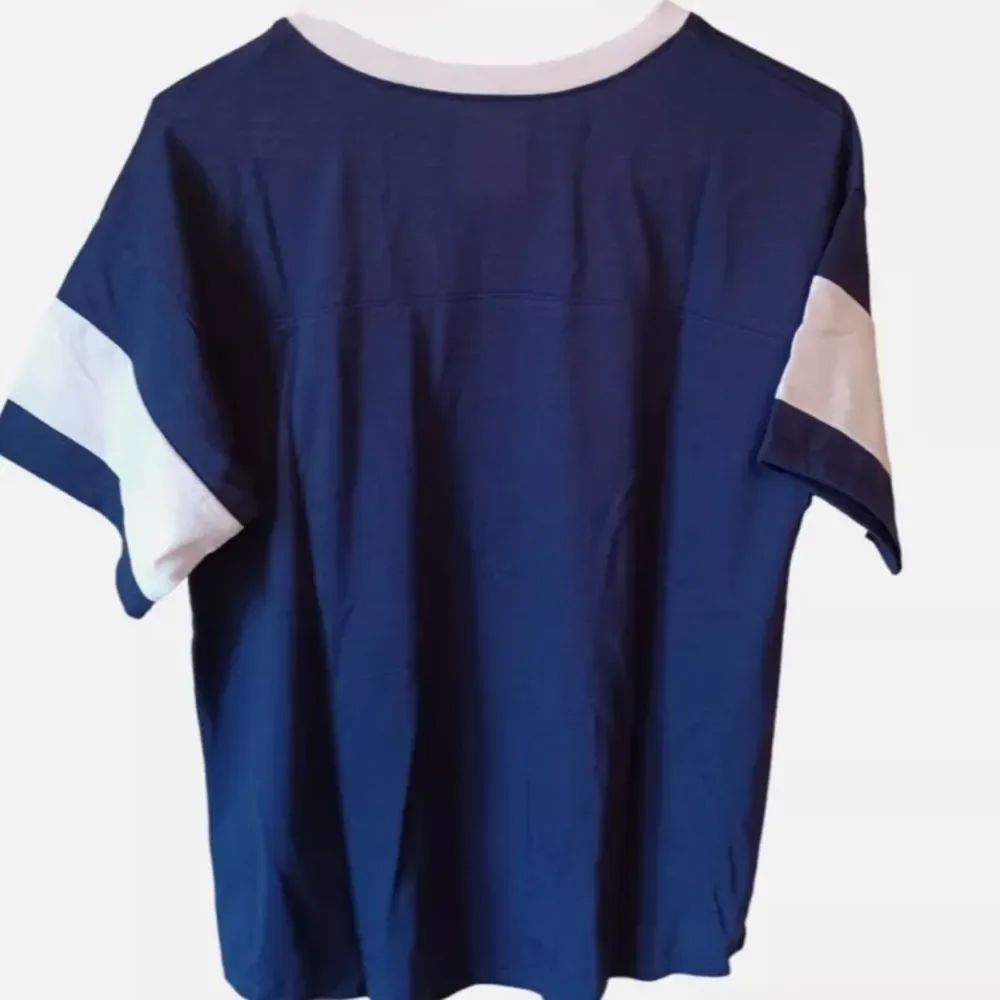 Justice T-Shirt Top Navy Blue-Black-White red size 12
